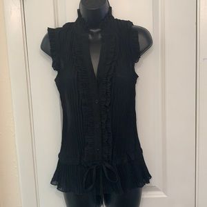 Charlotte Russe Sheer Black Blouse